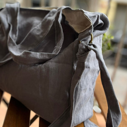 Bolso Tote "Elbony" Cemento