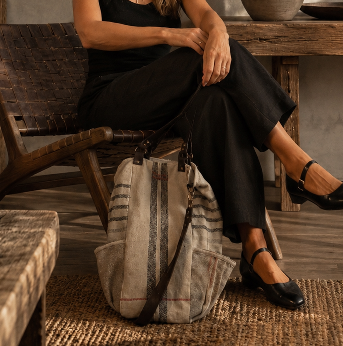 Bolso "Matero Tacuara" XL rústico