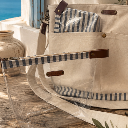 Bolso de playa "Elbony" sailor con accesorios