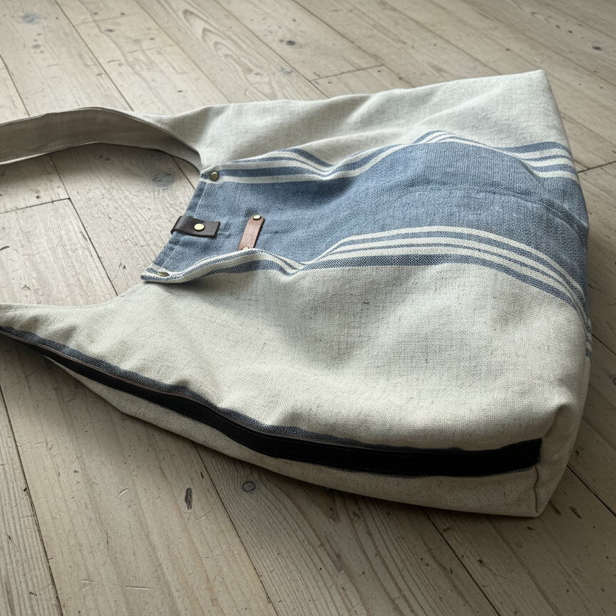 Bolso Hobo "Elbony" lino
