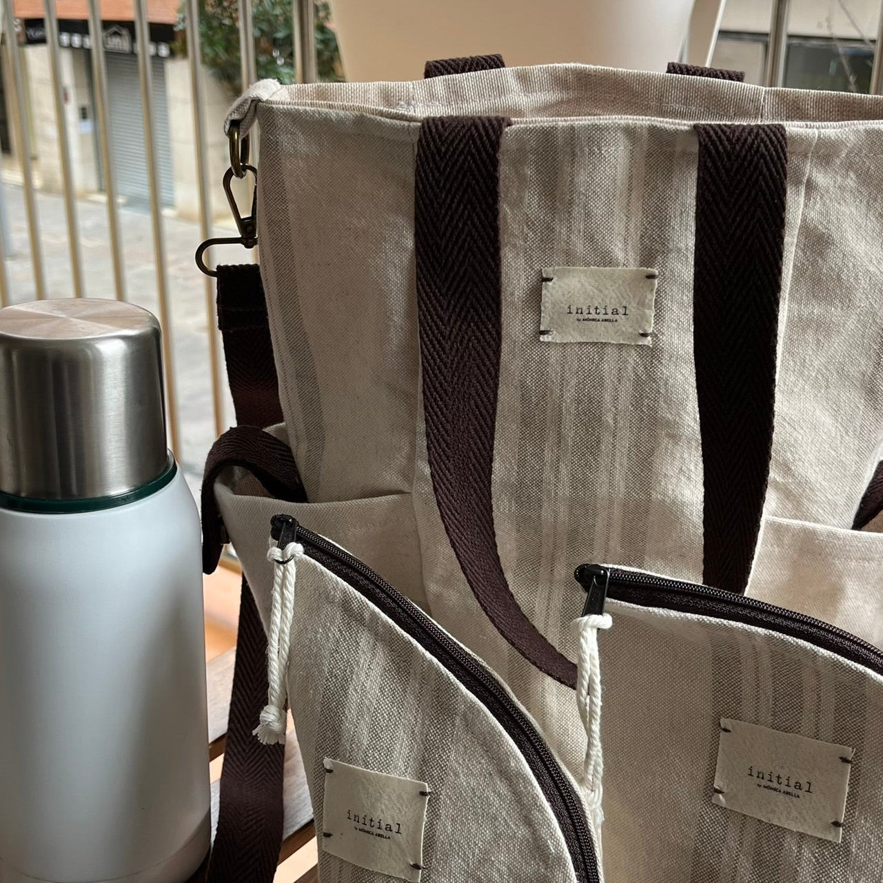 Bolso "Matero Tacuara" Rayas