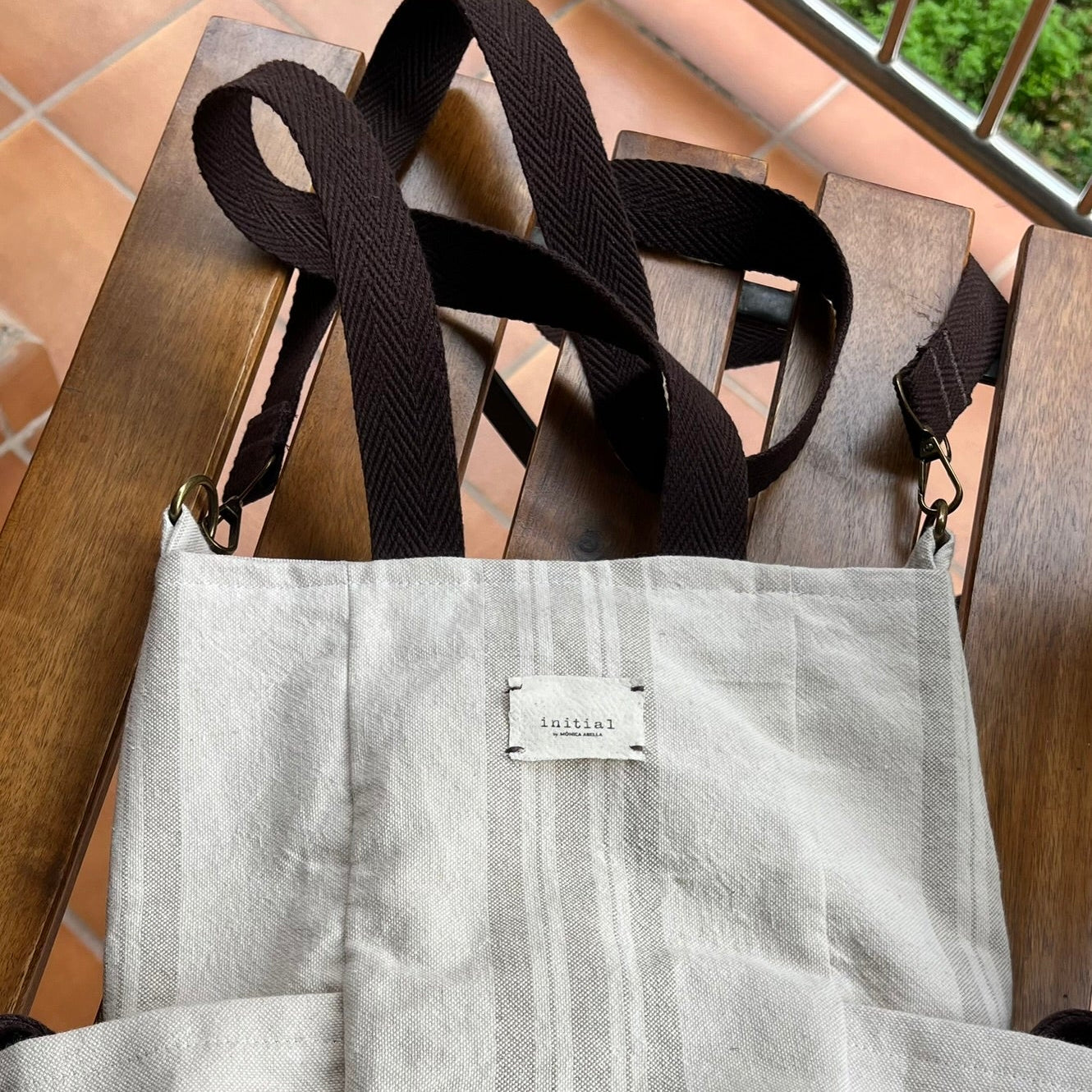 Bolso "Matero Tacuara" Rayas