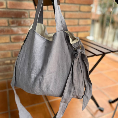 Bolso Tote "Elbony" Cemento