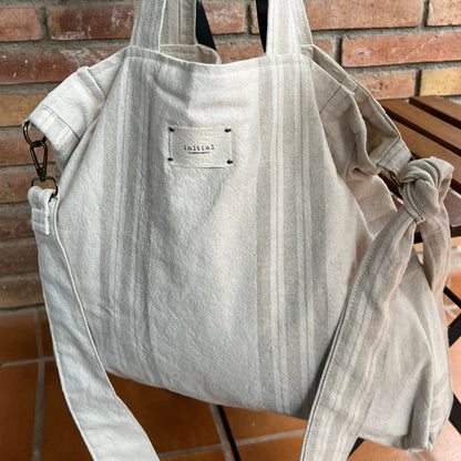 Bolso Tote "Elbony" Rayas