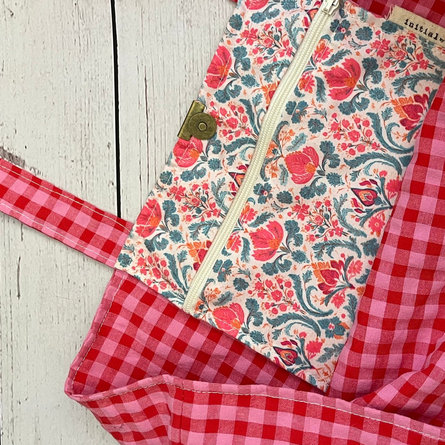 Bolso Tote "Elbony" Vichy fresa