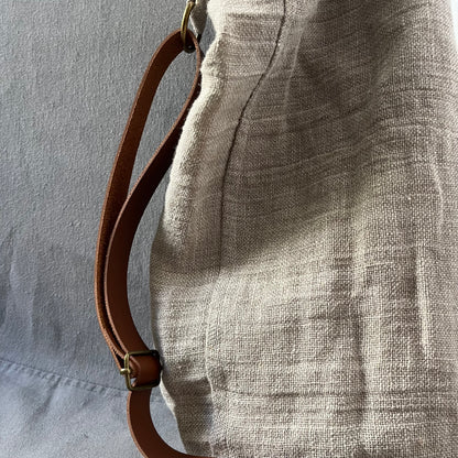 Bolso Tote "Elbony" lino fluido