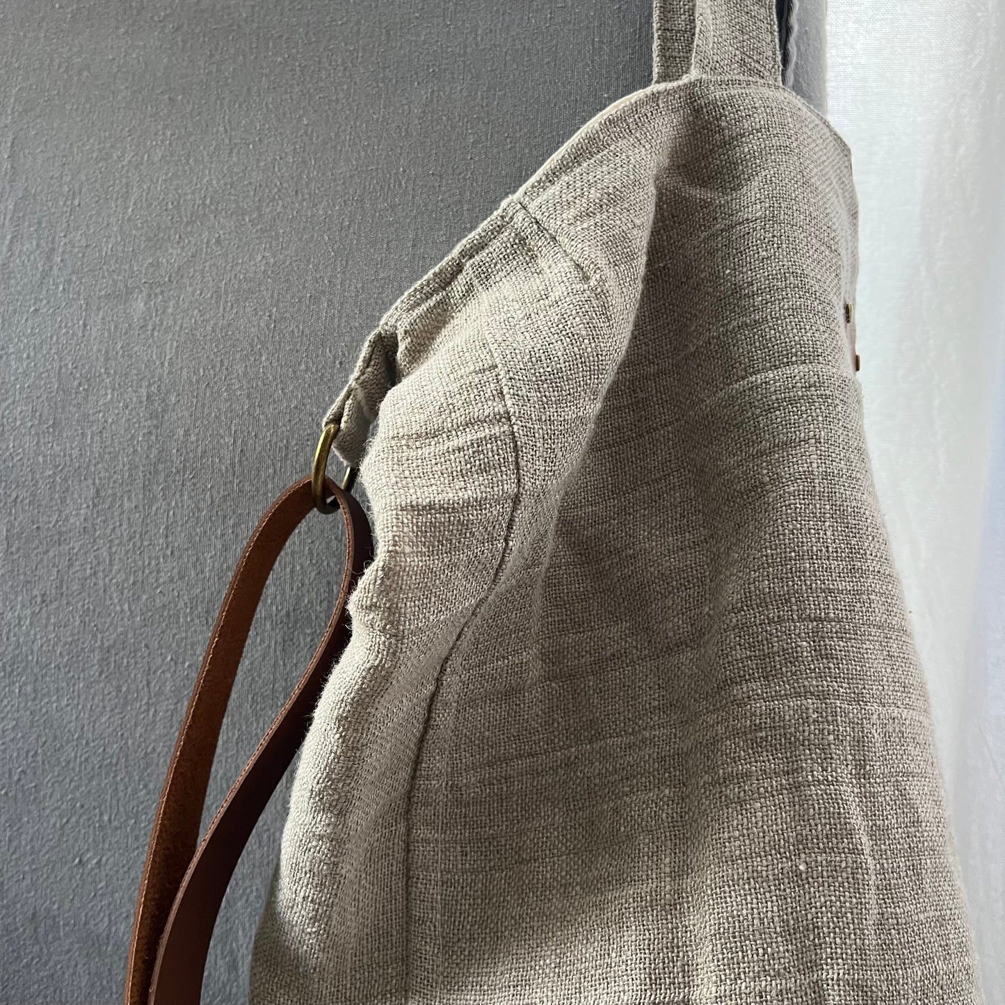 Bolso Tote "Elbony" lino fluido