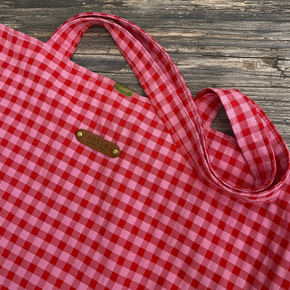 Bolso Tote "Elbony" Vichy fresa