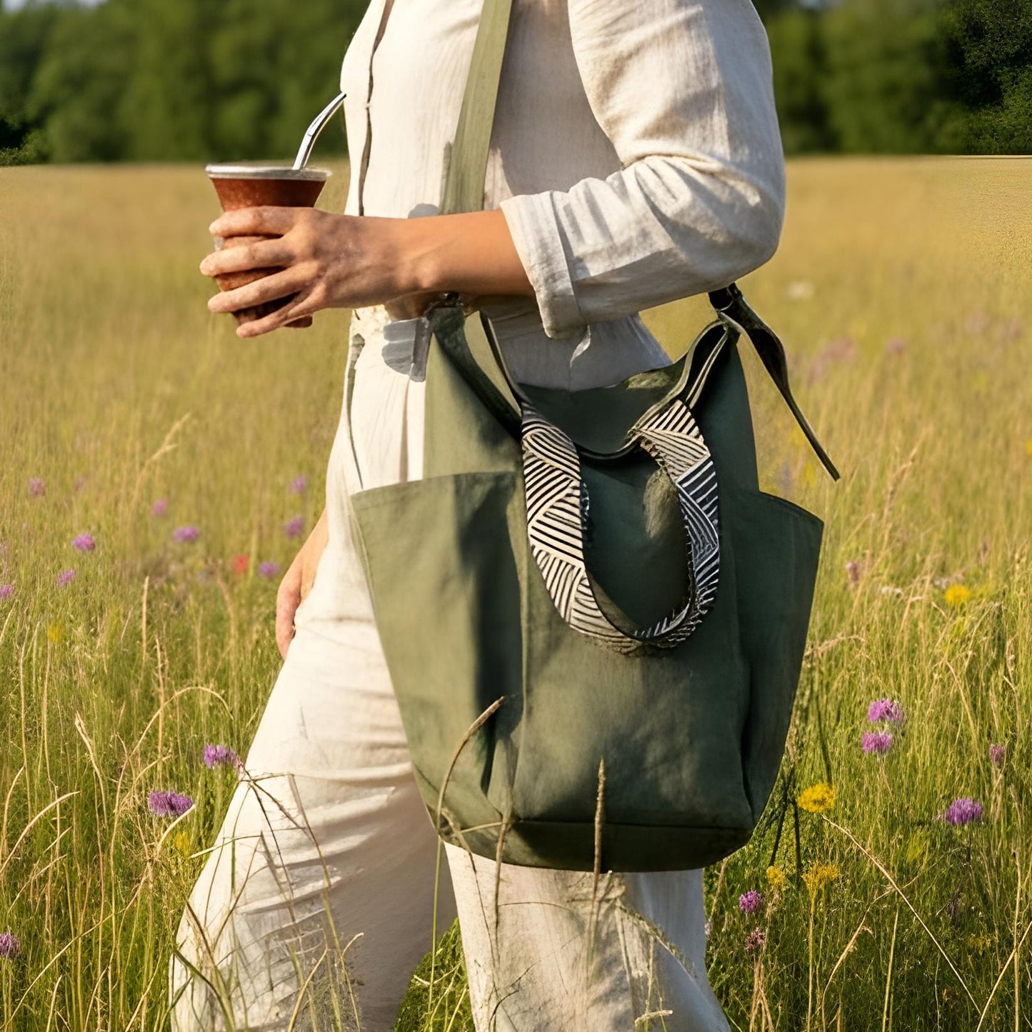 Bolso "Matero Tacuara" verde