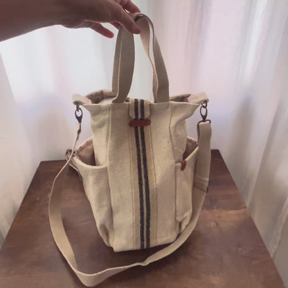 Bolso  Mochila "Matero Guatary" Rayas